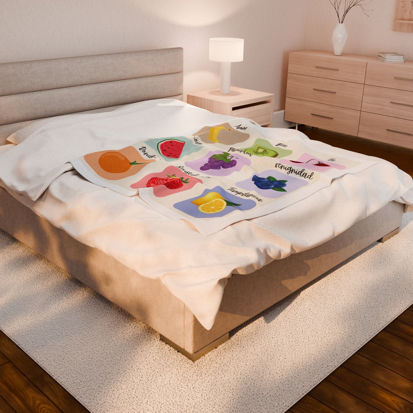 El Fruto del Espíritu- Velveteen Plush Blanket