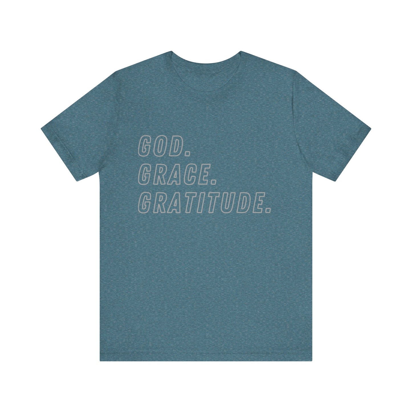 Unisex God Grace and Gratitude Jersey Short Sleeve Tee