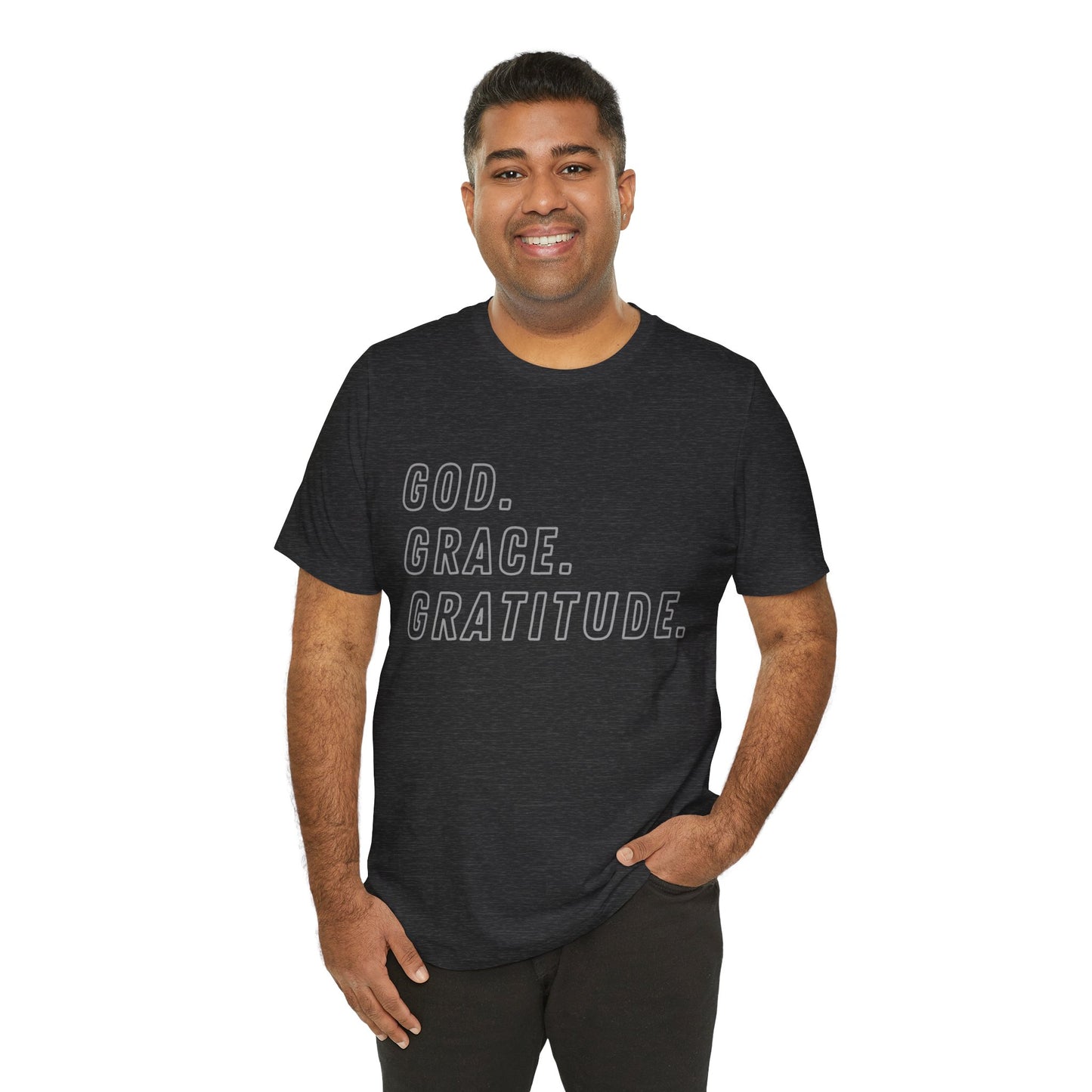 God Grace and Gratitude Jersey Short Sleeve Tee