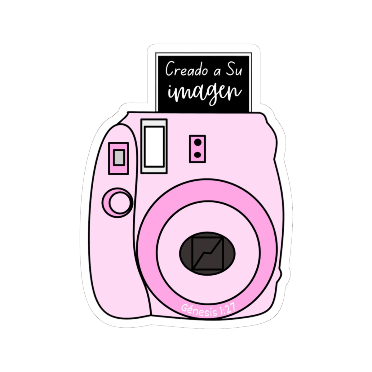 Rosa "Creado a Su Imagen" - Sticker/Pegatina