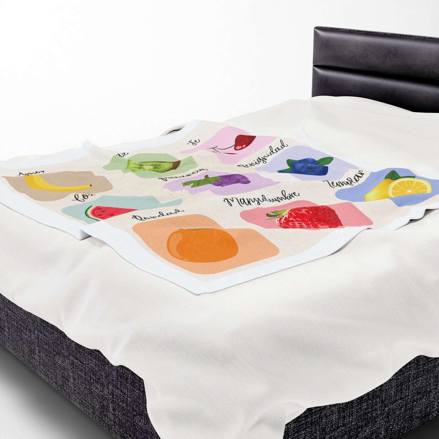 El Fruto del Espíritu- Velveteen Plush Blanket