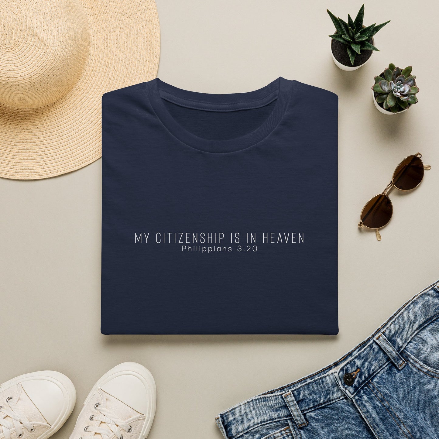 “My Citizenship Is in Heaven” Philippians 3:20 Short Sleeve Tee