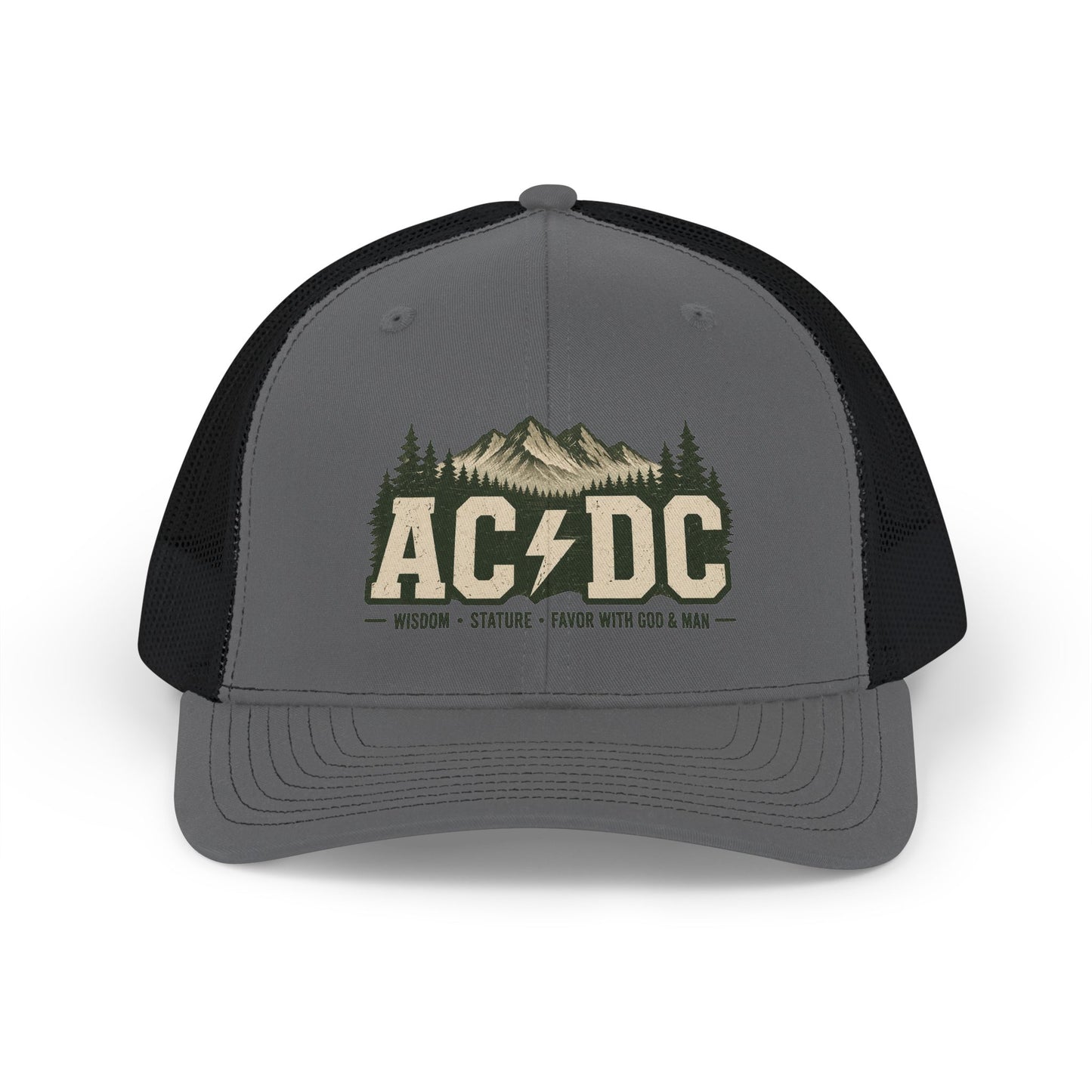 AC/DC Mountain Logo Snapback Trucker Cap
