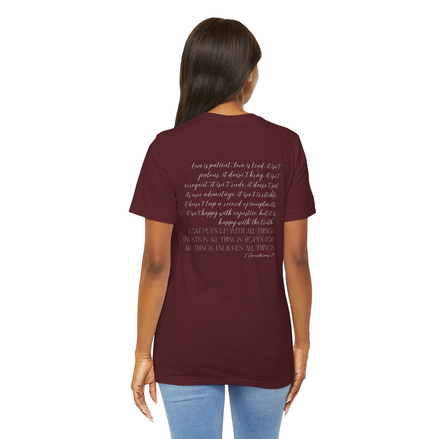 Ladies 1 Corinthians 13 Short Sleeve Tee