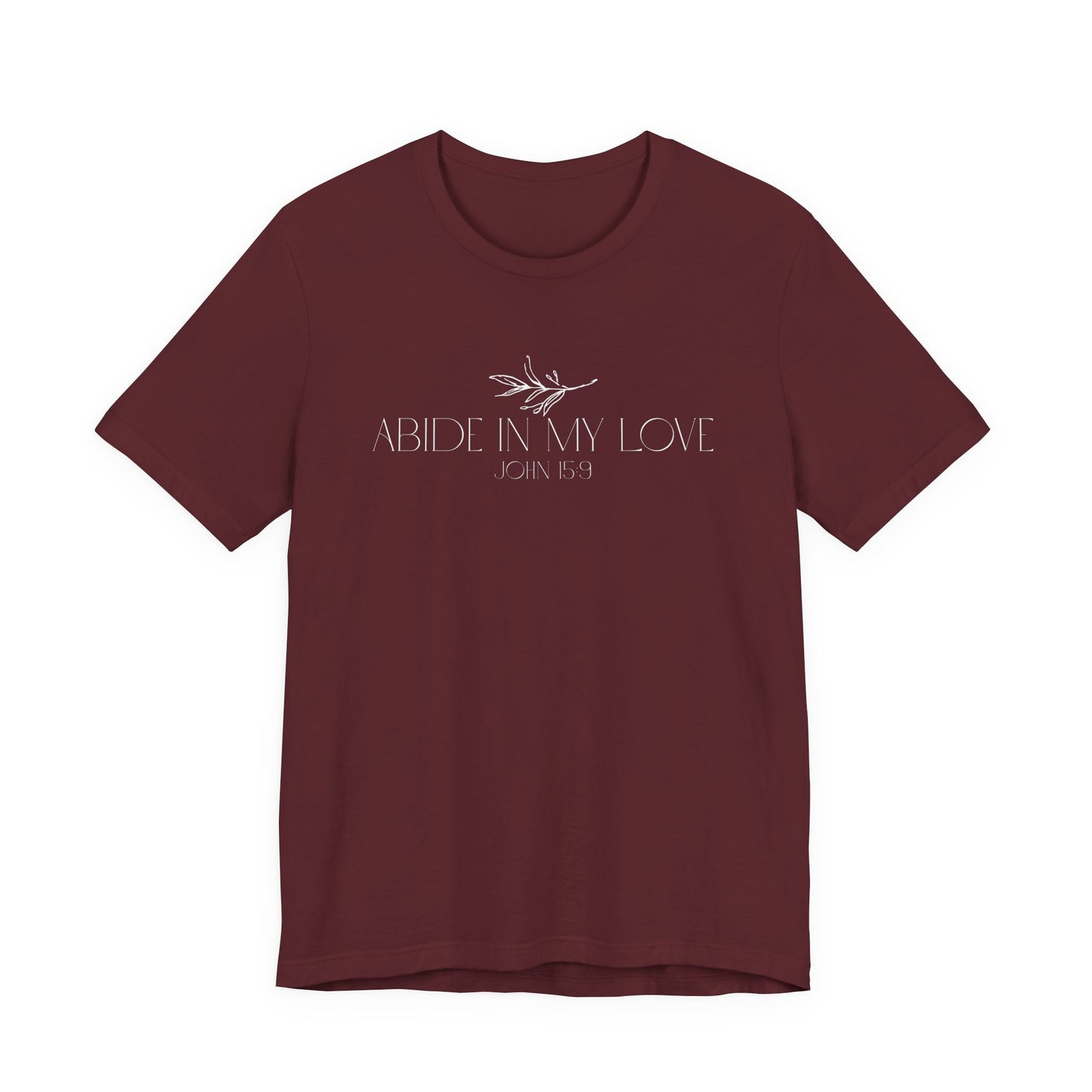 Ladies Abide in My Love Olive Branch Short Sleeve Tee