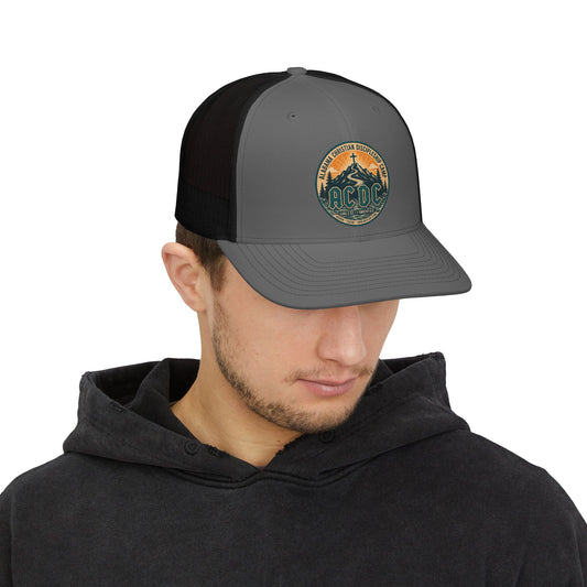 AC/DC Mountain Logo Snapback Trucker Cap