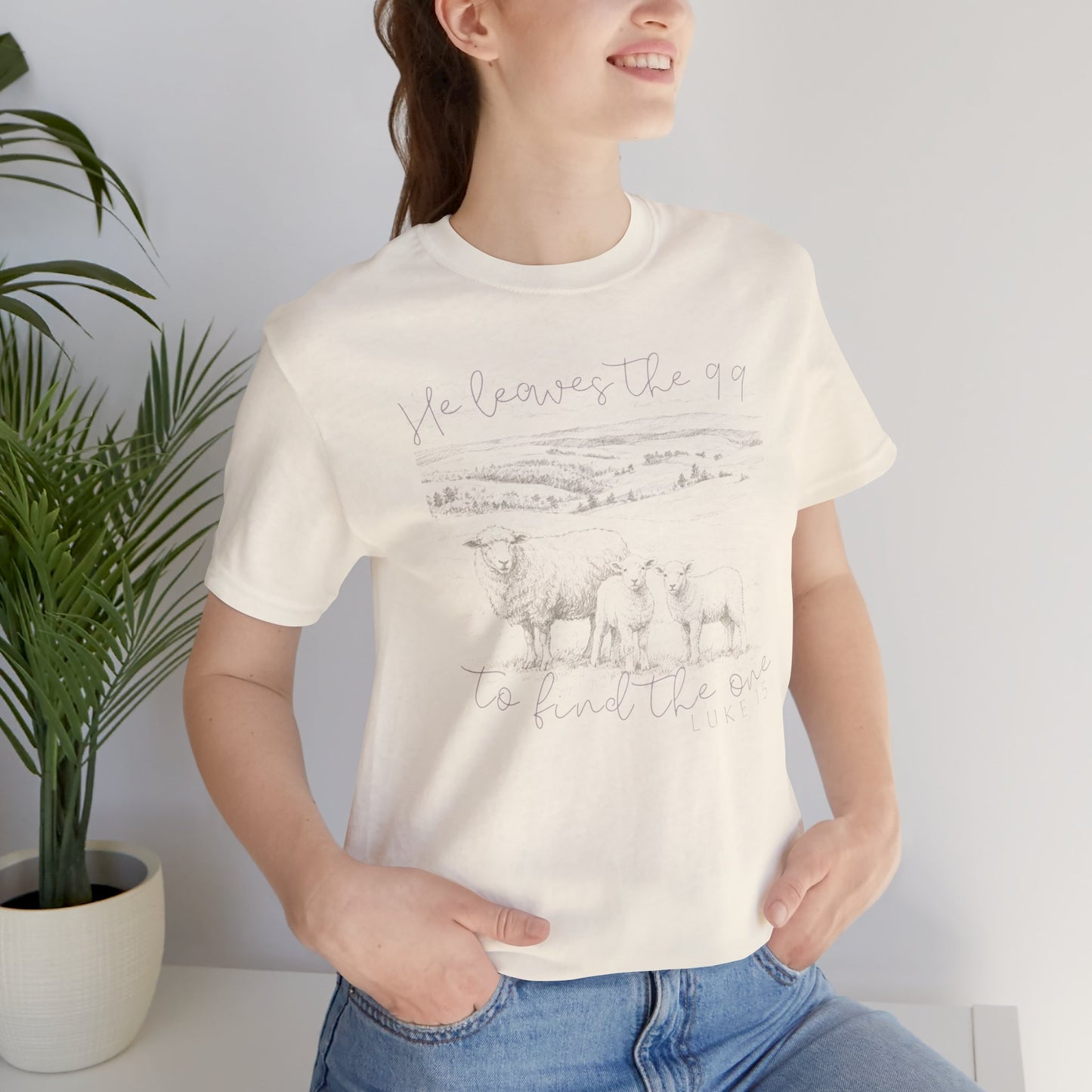 Ladies 'He Leaves the 99 to find the One' Short Sleeve Tee