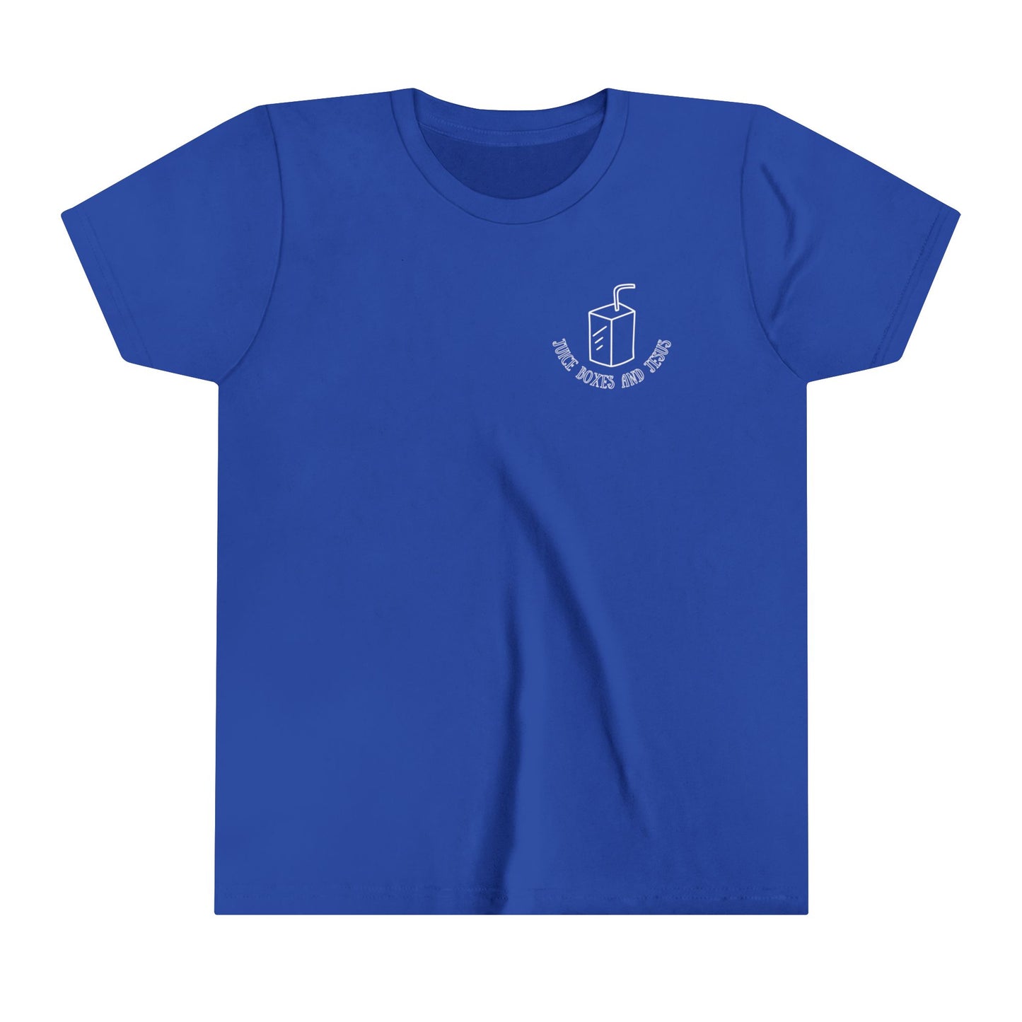 Unisex Youth Juice Boxes and Jesus Short Sleeve Tee
