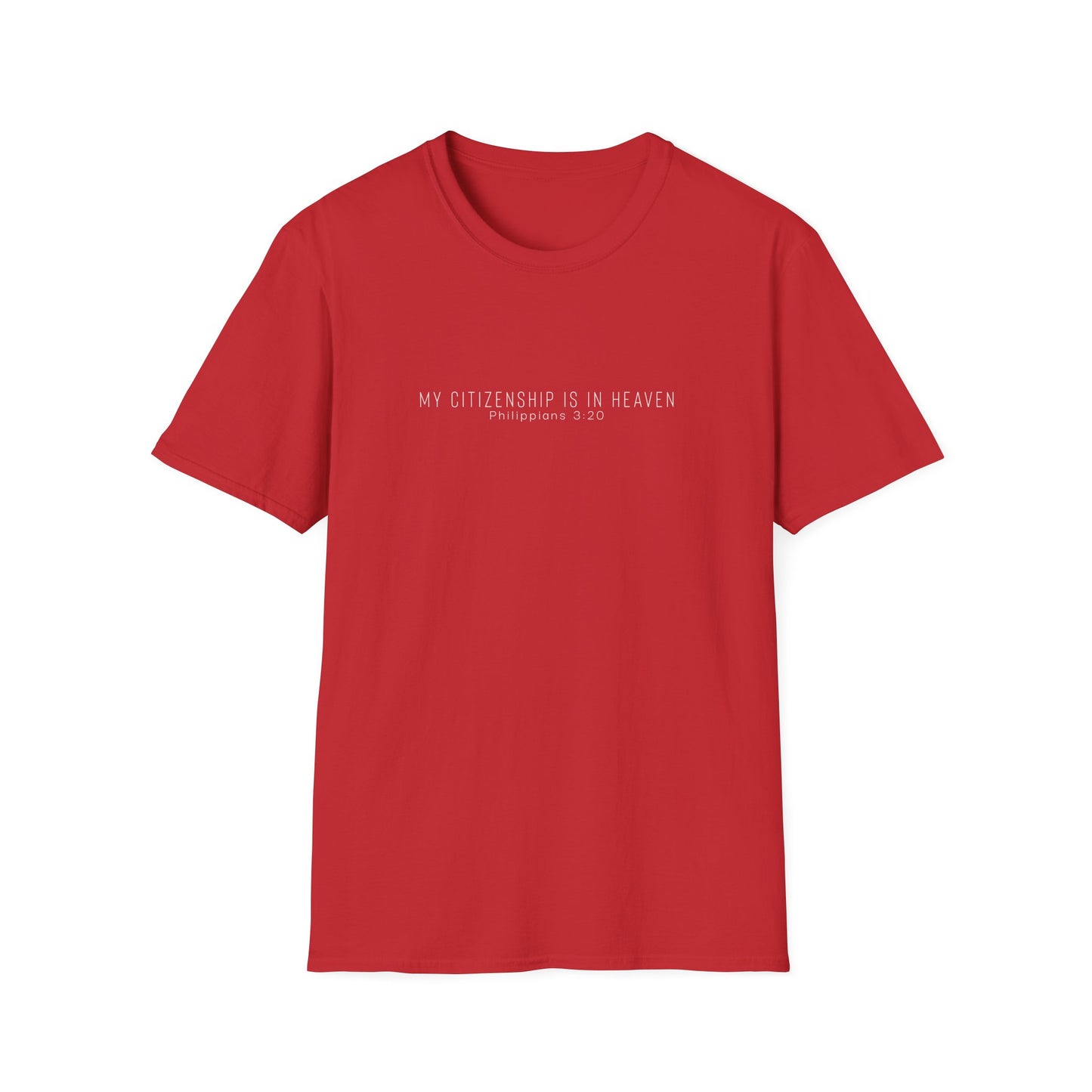 “My Citizenship Is in Heaven” Philippians 3:20 Short Sleeve Tee