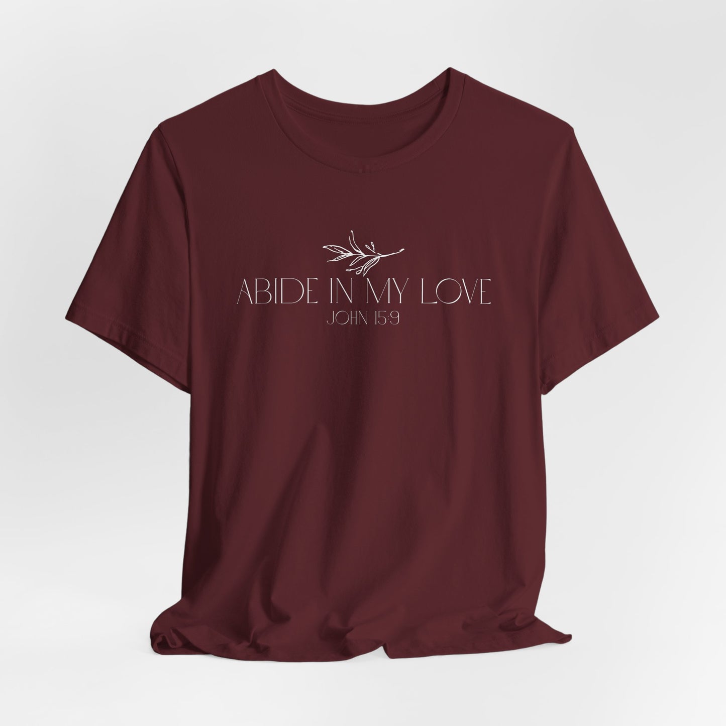 Ladies Abide in My Love Olive Branch Short Sleeve Tee