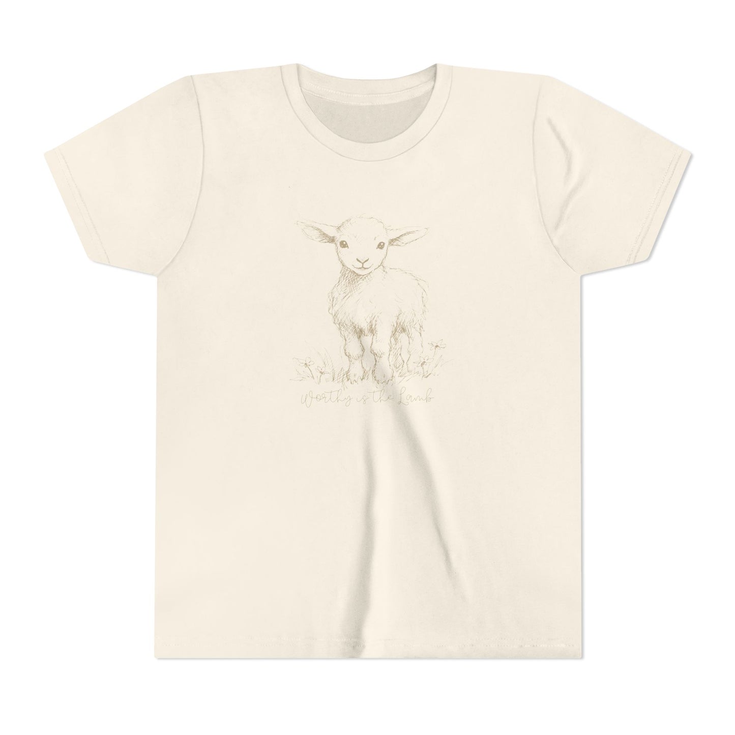 Youth Girls Short Sleeve Worthy is the Lamb Tee