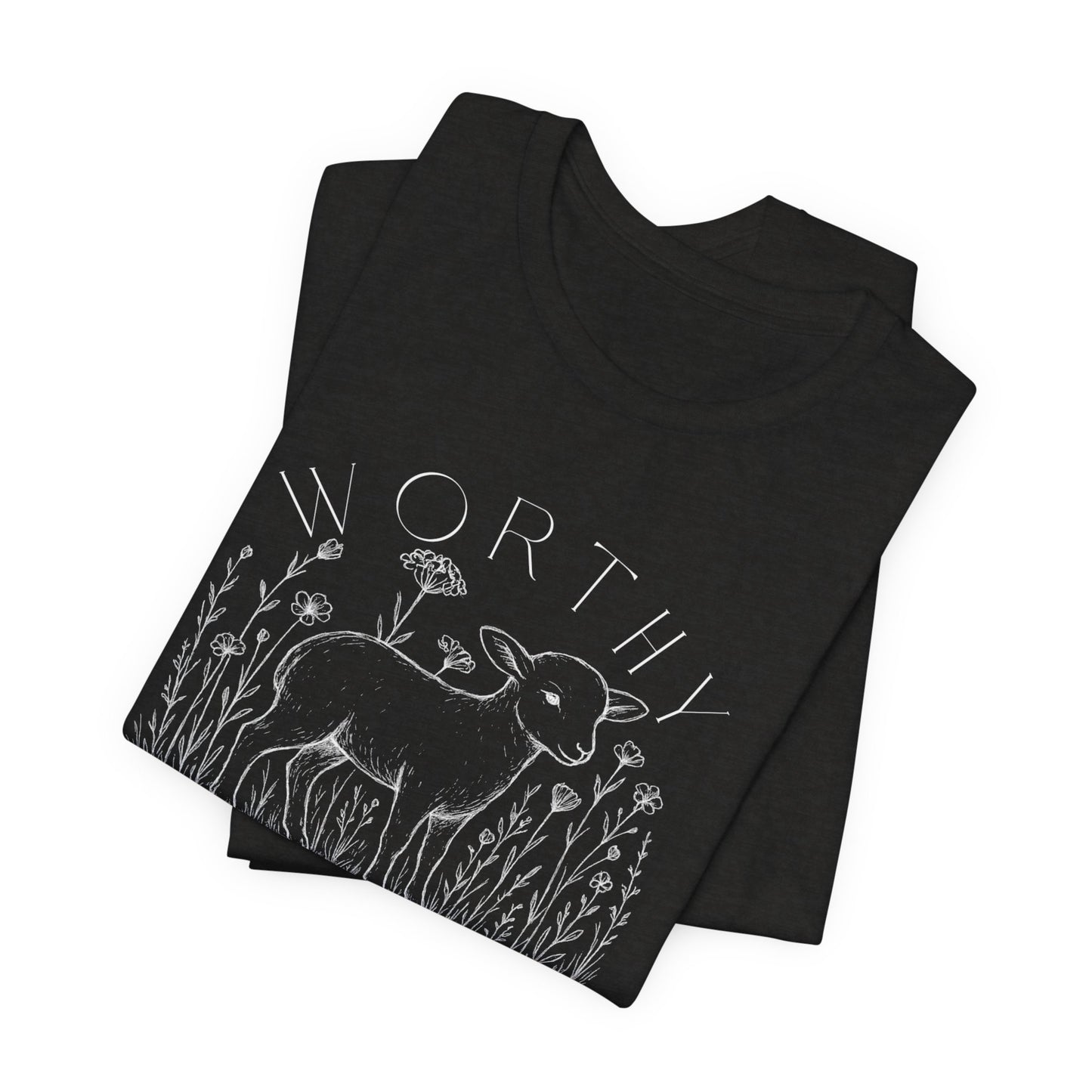Ladies Short Sleeve Worthy is the Lamb Tee!