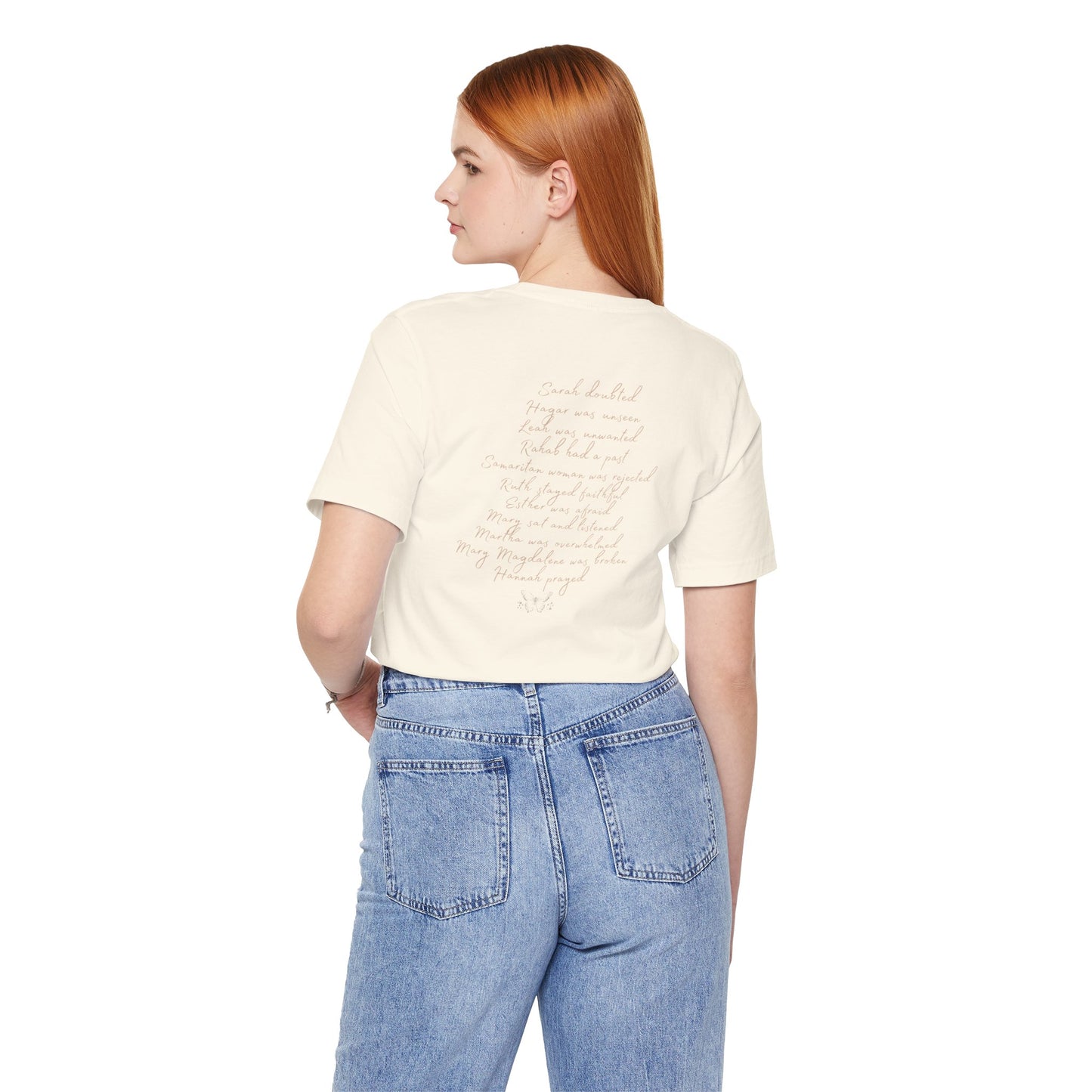 Ladies God is Faithful in Every Story Short Sleeve Tee