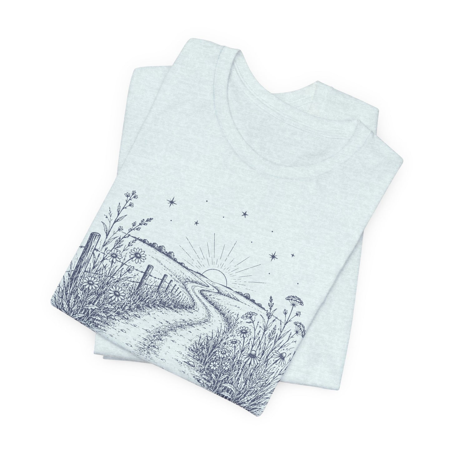 Homegrown & Heaven Bound Country Road Ladies Tee