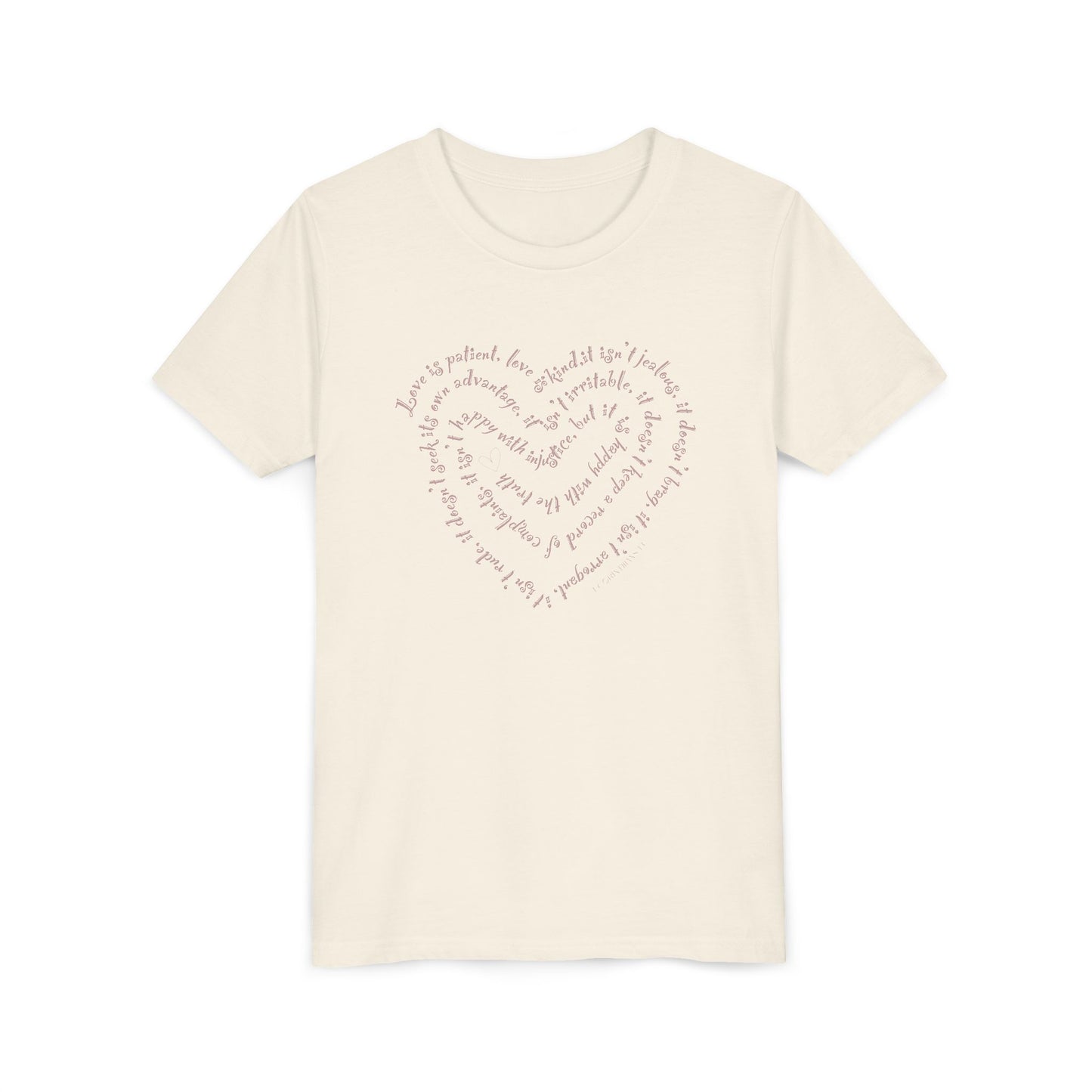Kids Heart Script Tee