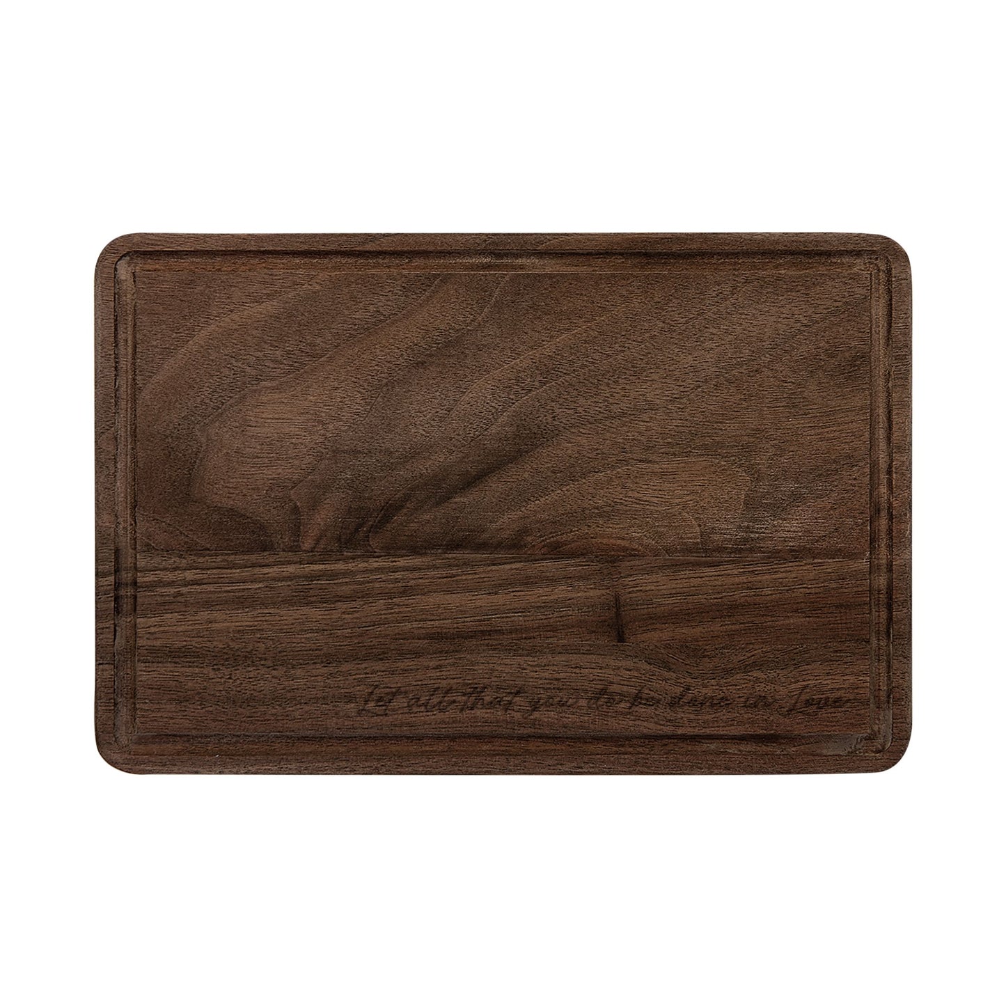 Engraved Wooden Cutting Board — Let All That You Do Be Done In Love