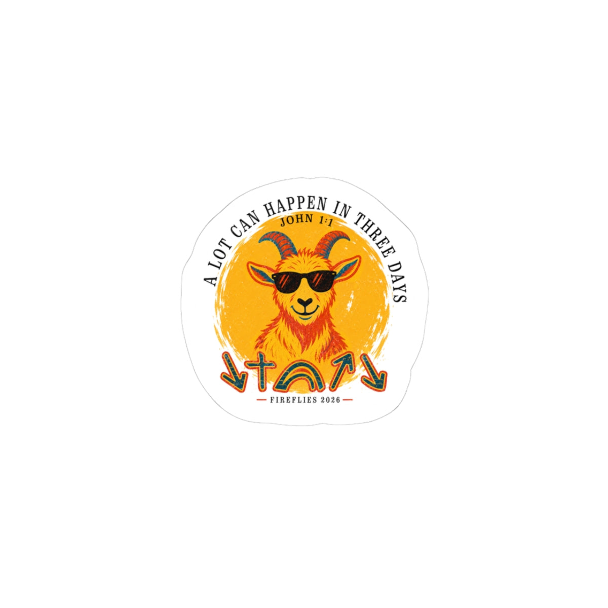 Fireflies 2026 Retro Sticker