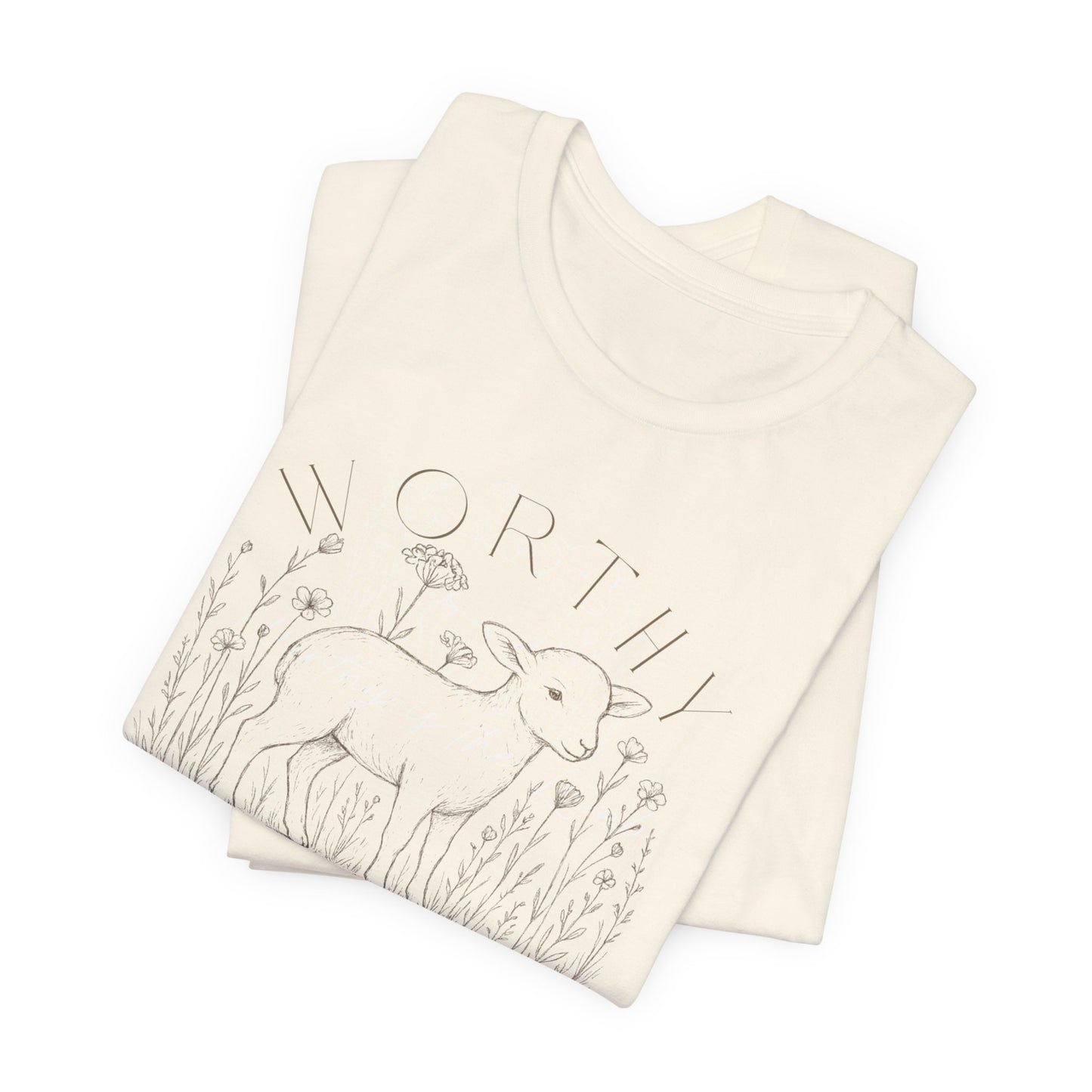 Ladies Short Sleeve Worthy is the Lamb Tee!