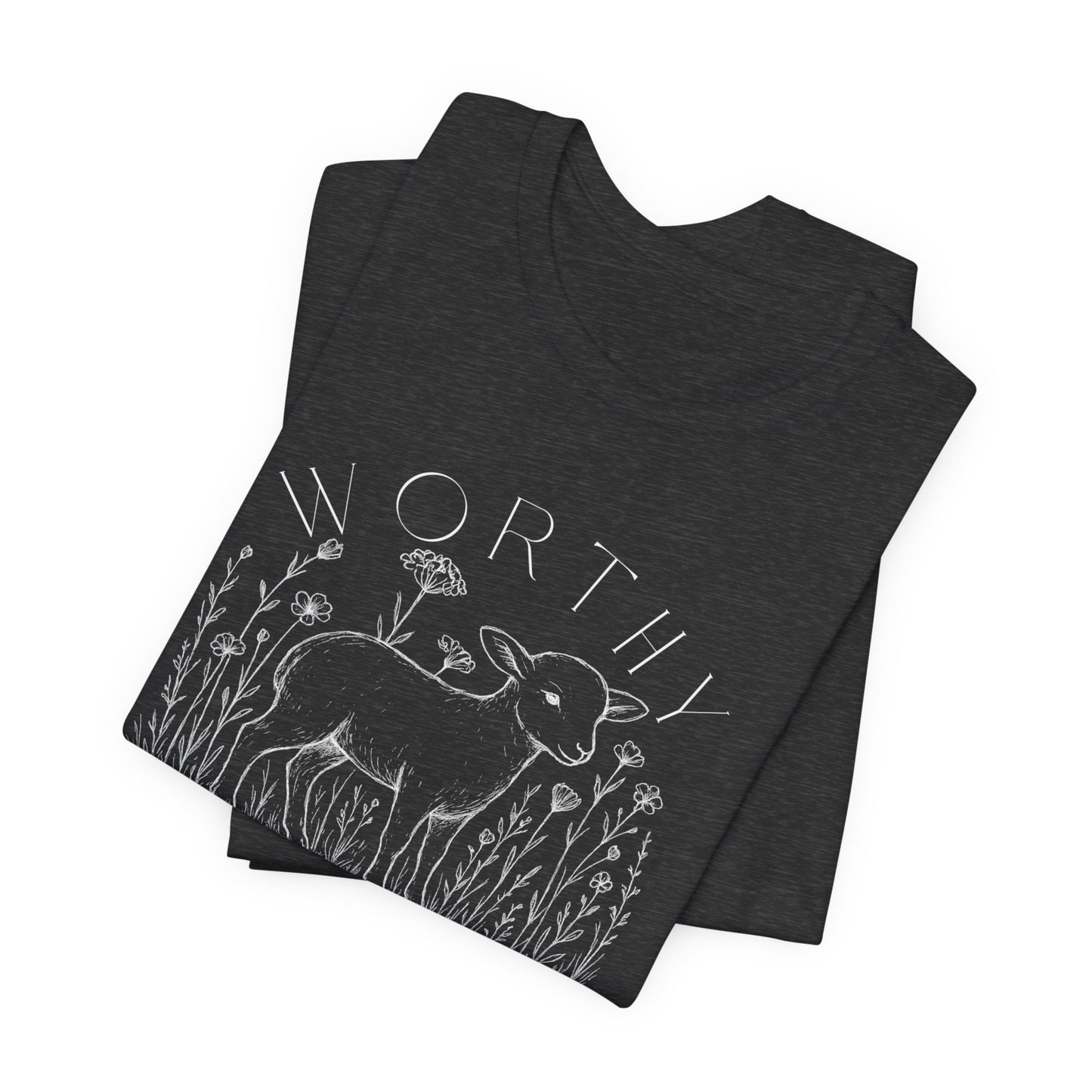 Ladies Short Sleeve Worthy is the Lamb Tee!