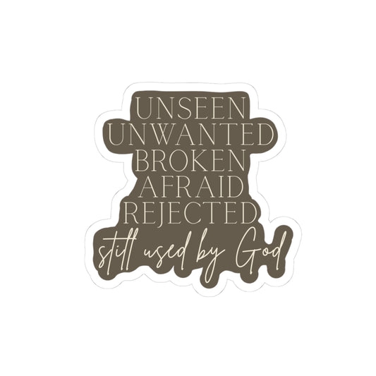 Still Used By God Sticker — Inspirational Faith Vinyl Kiss-Cut