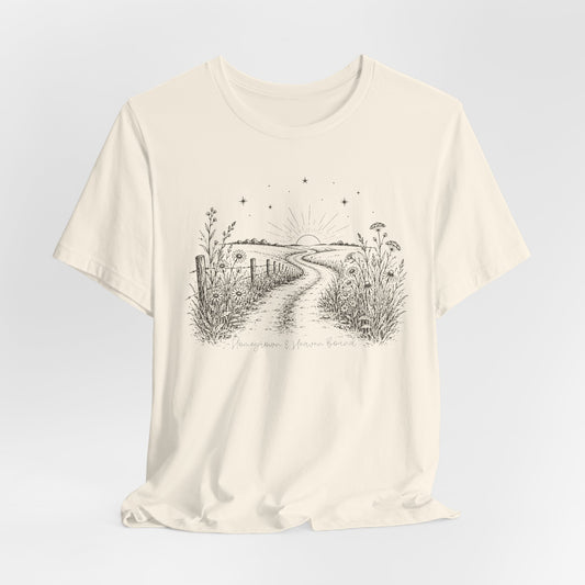 Homegrown & Heaven Bound Country Road Ladies Tee