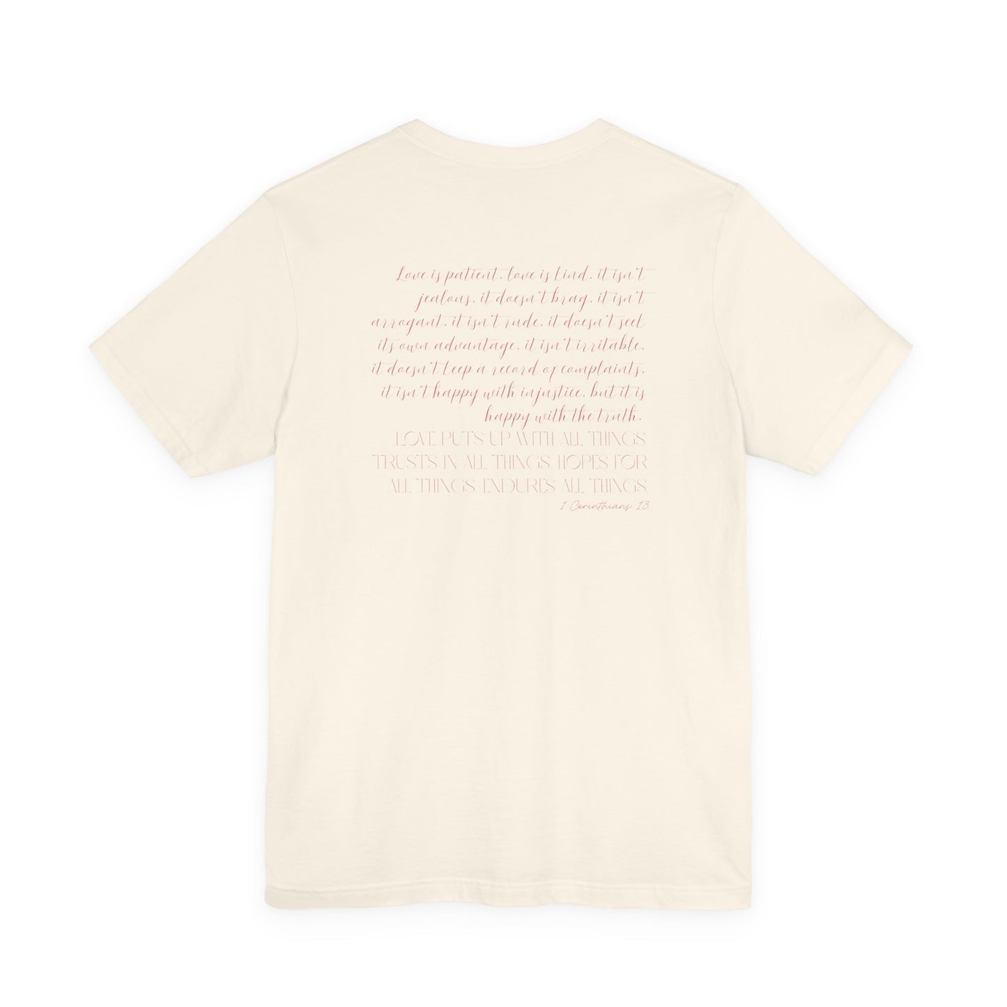Ladies 1 Corinthians 13 Short Sleeve Tee