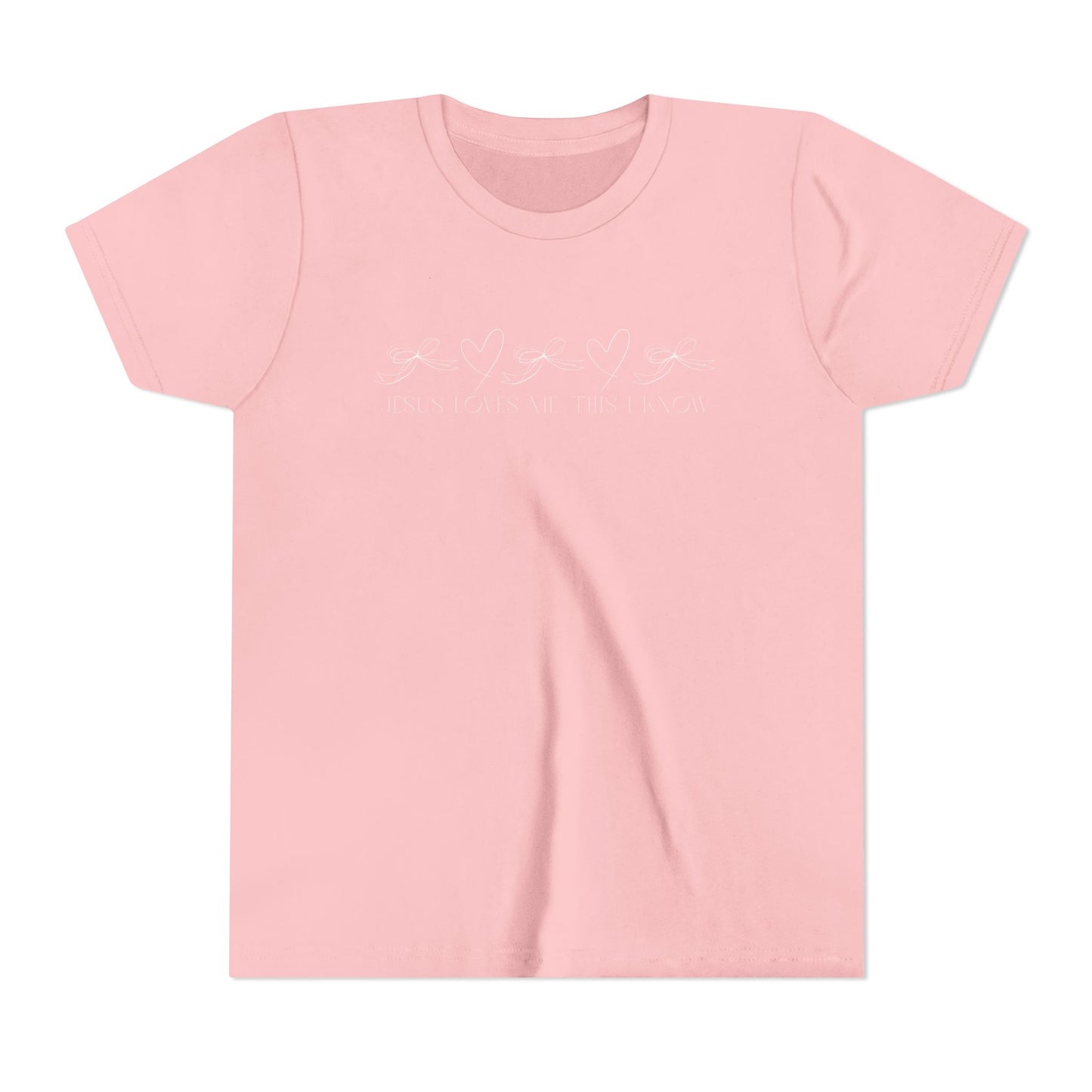 Youth Girls Jesus Loves Me This I know Short Sleeve Tee