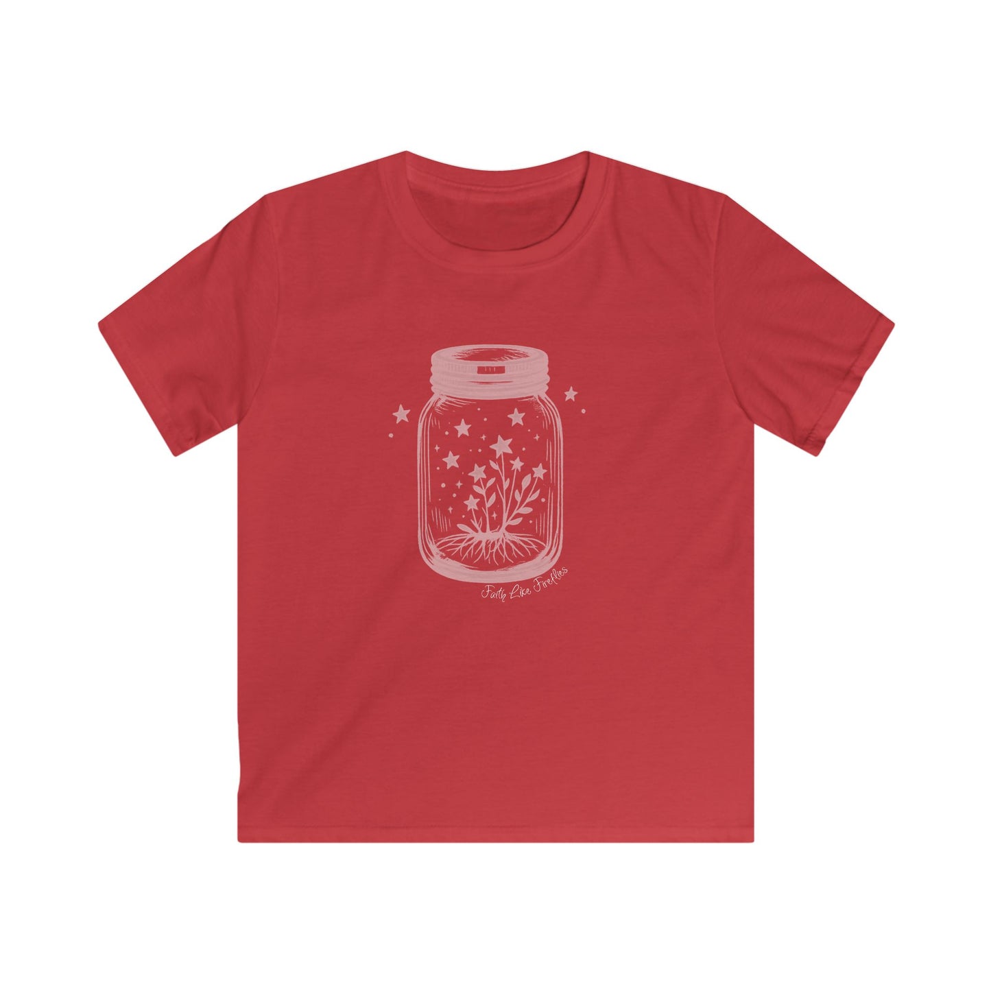 Faith Like Fireflies Girls 4th of July Short Sleeve Tee