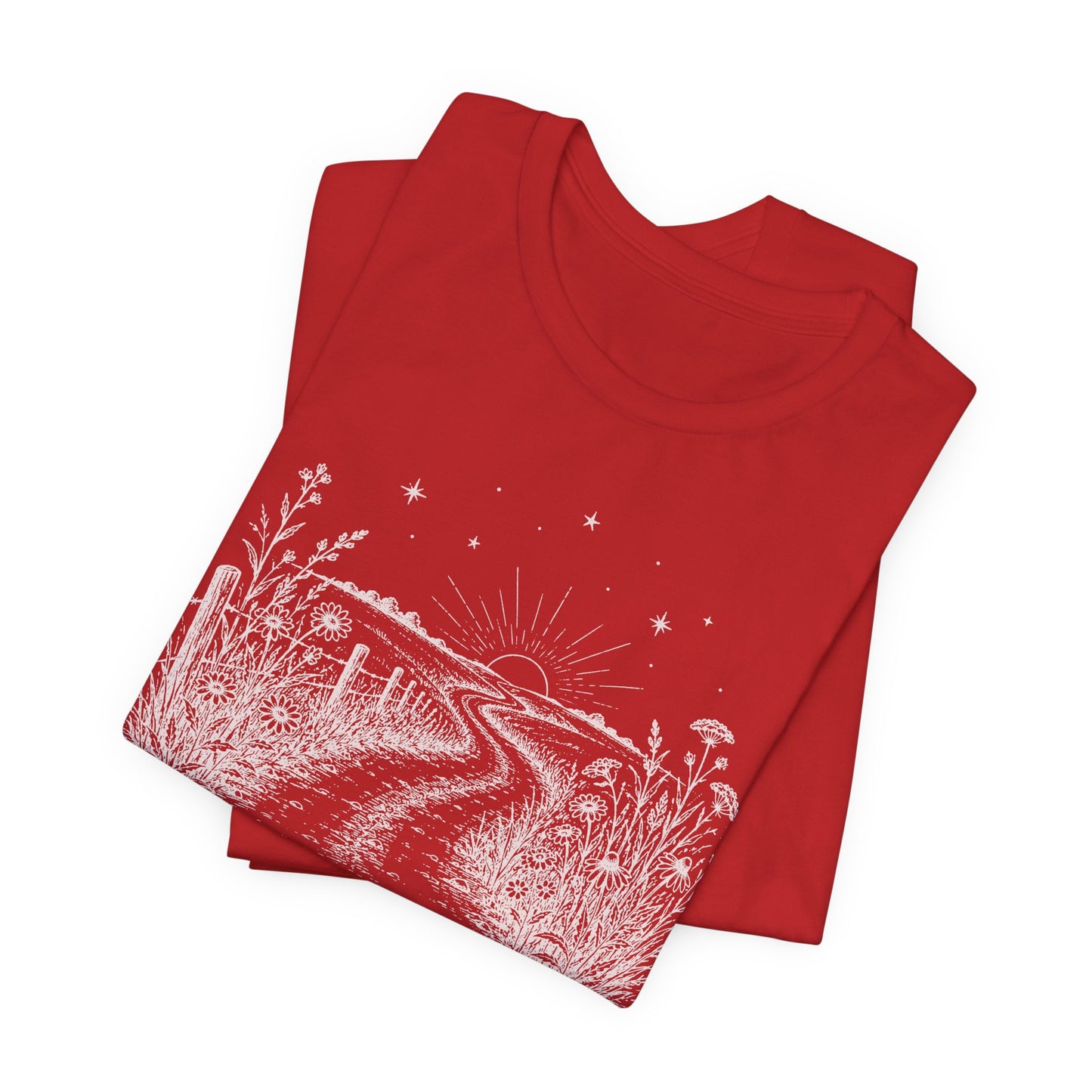 Homegrown & Heaven Bound Country Road Ladies Tee
