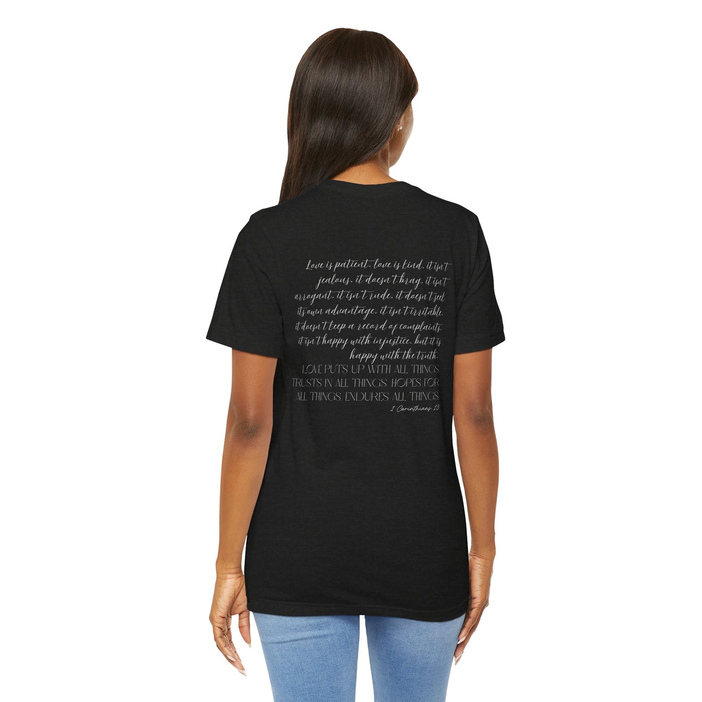 Ladies 1 Corinthians 13 Short Sleeve Tee