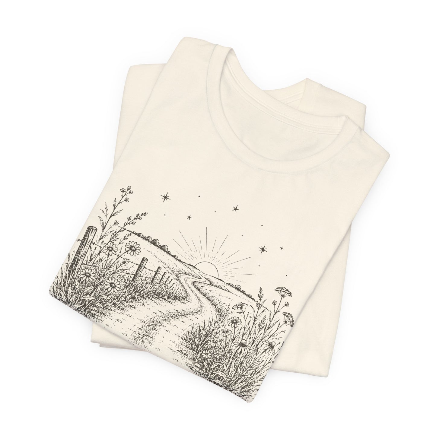 Homegrown & Heaven Bound Country Road Ladies Tee