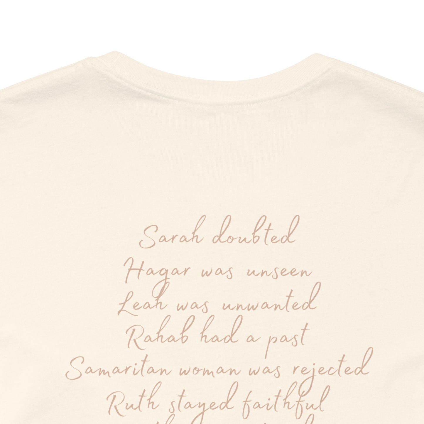 Ladies God is Faithful in Every Story Short Sleeve Tee