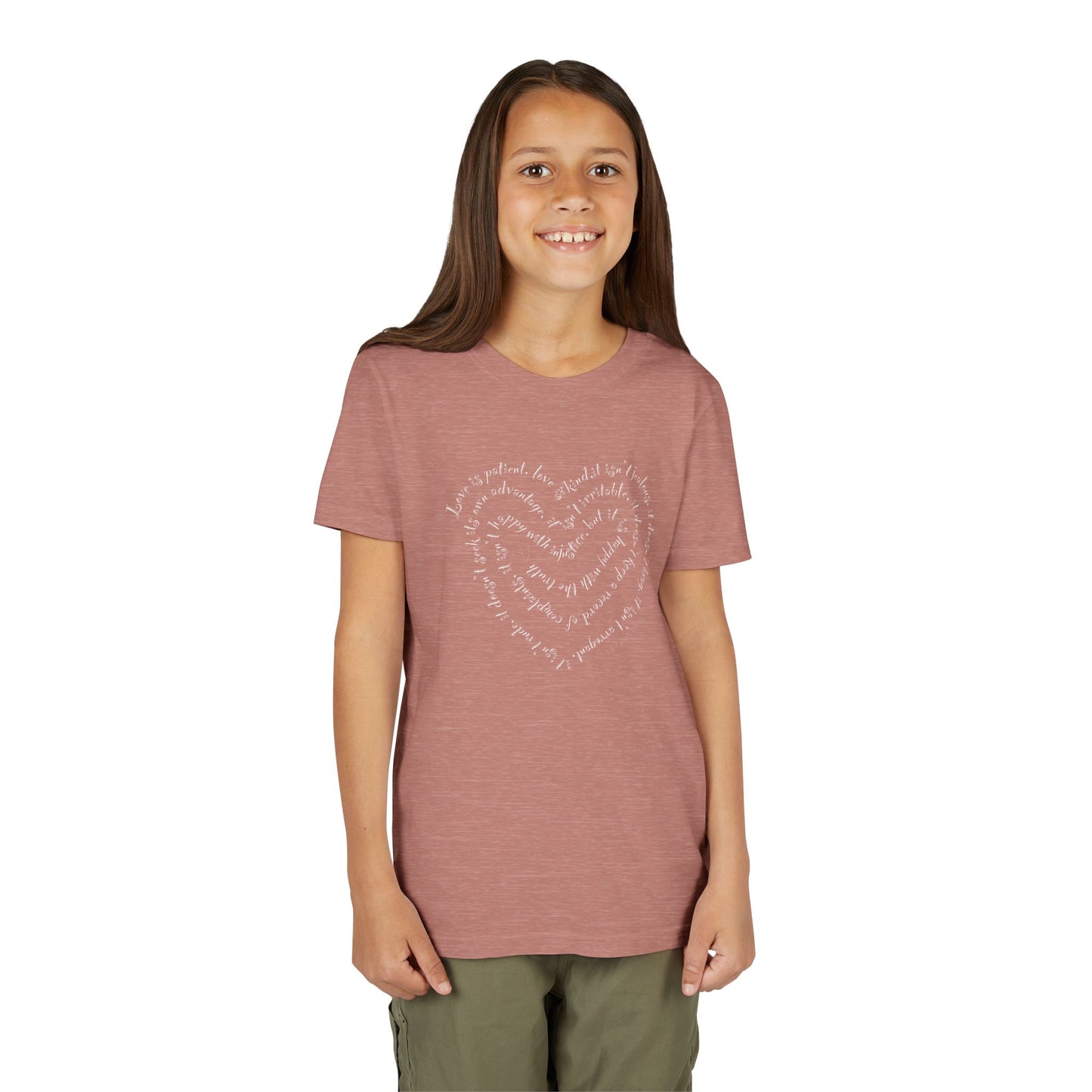 Kids Heart Script Tee